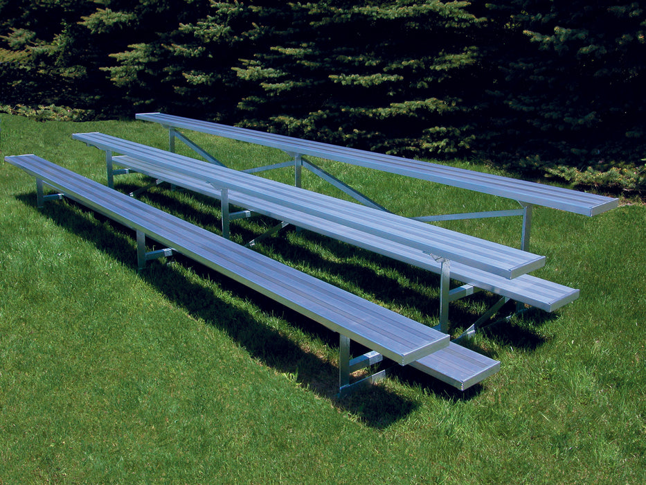 Bleacher - 15 ft. (3 Row - Single Foot Plank) - Standard, Outdoor