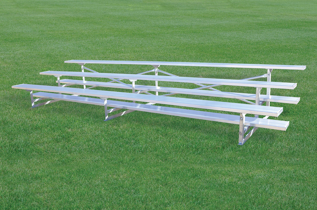 Bleacher - 15 ft. (3 Row - Single Foot Plank) - Standard, Outdoor