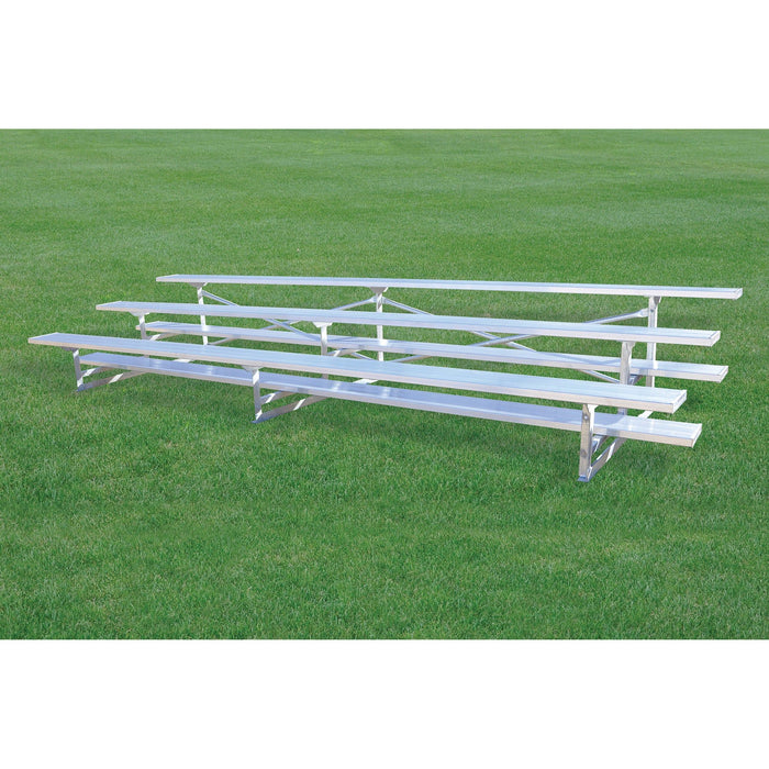 Jaypro All-Aluminum Bleacher – 15 ft. (3 Row, Single Foot Plank) – SKU: BLCH-3AL