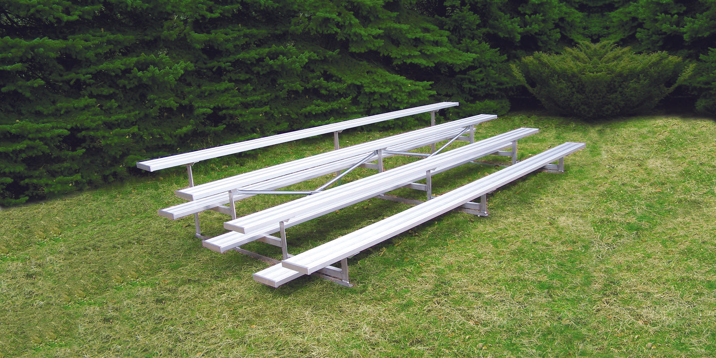 Bleacher - 15 ft. (4 Row - Single Foot Plank) - Standard, Outdoor