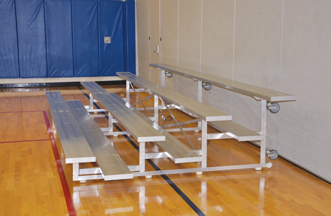 Bleacher - 15 ft. (4 Row - Single Foot Plank) - Tip & Roll