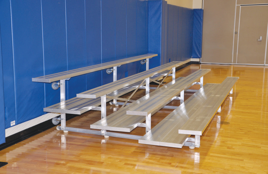 Bleacher - 15 ft. (4 Row - Double Foot Plank) -Tip & Roll