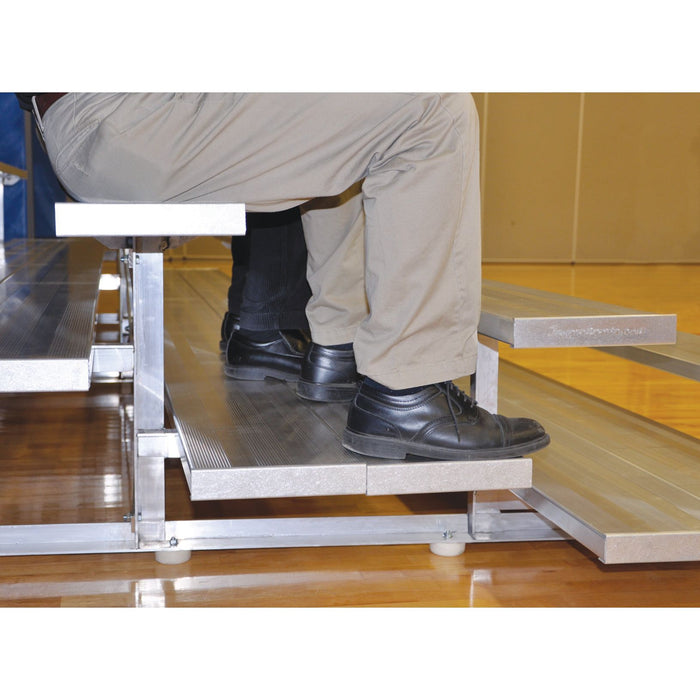 Jaypro 15 ft. Bleacher (4 Row - Double Foot Plank) – Tip & Roll – SKU: BLDP-4TRG