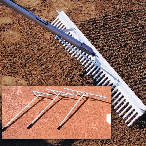 Athletic Connection Aluminum Maintenance Rake - 36 in. with 58 in. Han ...