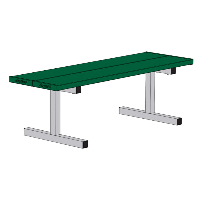 Courtside Bench - 5 ft. - Portable (Double Plank) (Powder Coated)