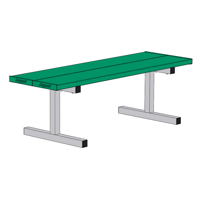 Courtside Bench - 5 ft. - Portable (Double Plank) (Powder Coated)