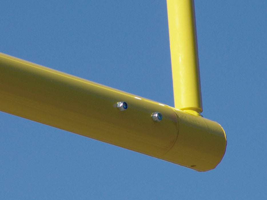 Football Goal Posts - 6-5/8 in. Pole | 6 ft. Offset | 20 ft. Uprights | 18 ft.-6 in. Wide [C] | Leveling Plate - Max-1