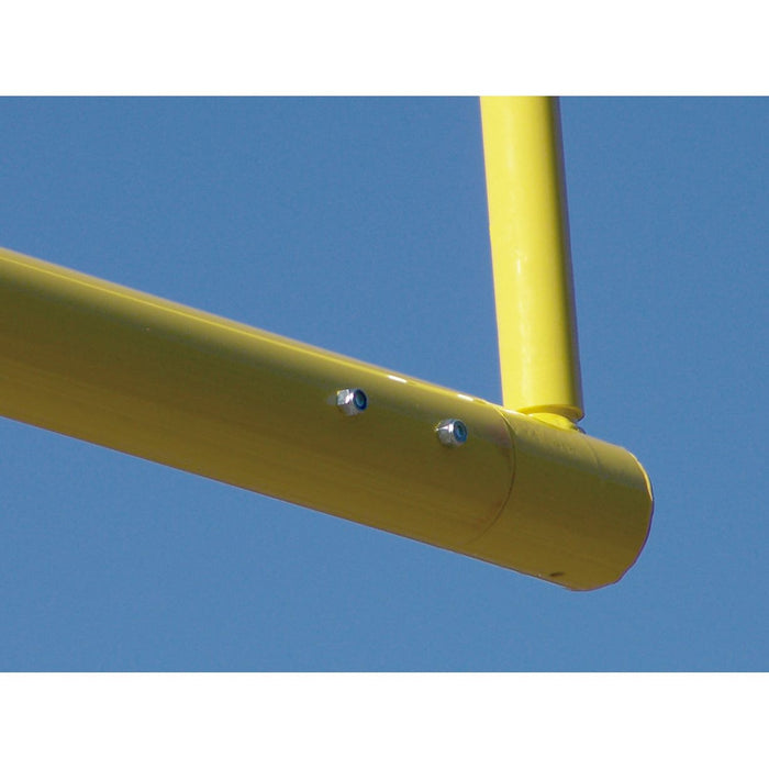 Jaypro High School Steel Football Goal Posts – 4-1/2 in. Gooseneck, 20 ft. Aluminum Uprights
