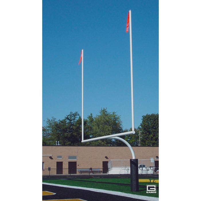 Gared HS Football Goalpost (5-9/16" Steel, White, Pair) – FGP601SW