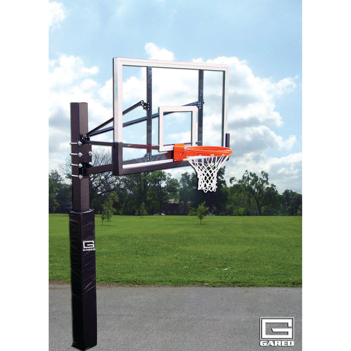 Gared Endurance® Acrylic Playground Basketball System w/ 42" x 72" Acrylic Backboard & Breakaway Rim - GP105A72