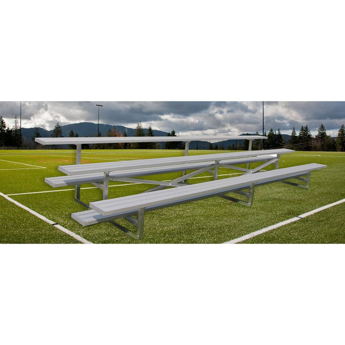 Gared Spectator Stationary Bleacher - 3 Row, 15' Low Rise - SKU: GSNB0315LR