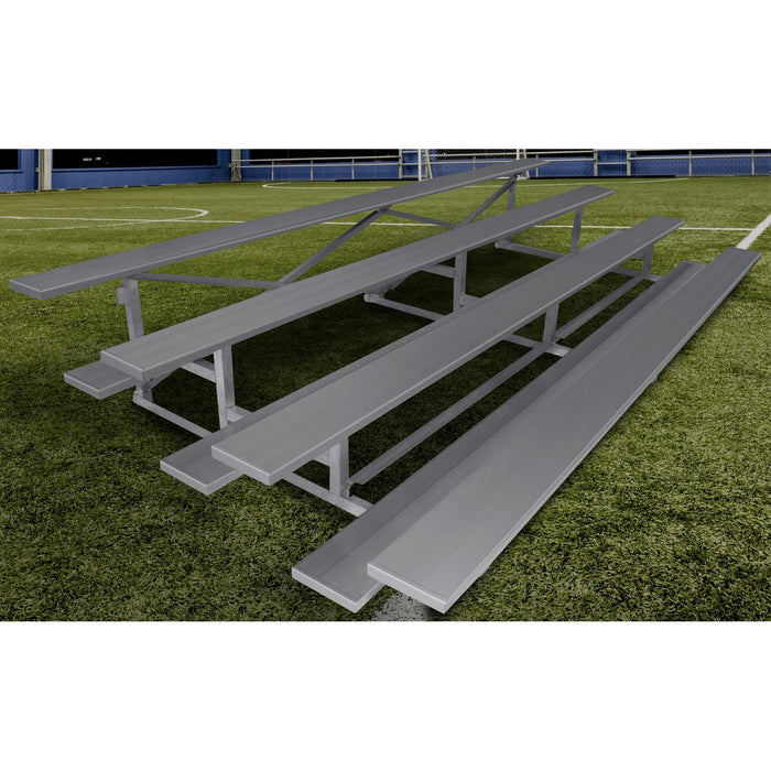 Gared Spectator Stationary Bleacher - 4 Row, 21' Low Rise - SKU: GSNB0421DFLR