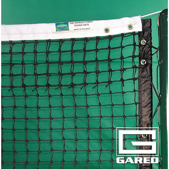 Gared Grand Slam Premium Double-Center Tennis Net – 42’ Braided Polyethylene – SKU: GSTNET30LSDC