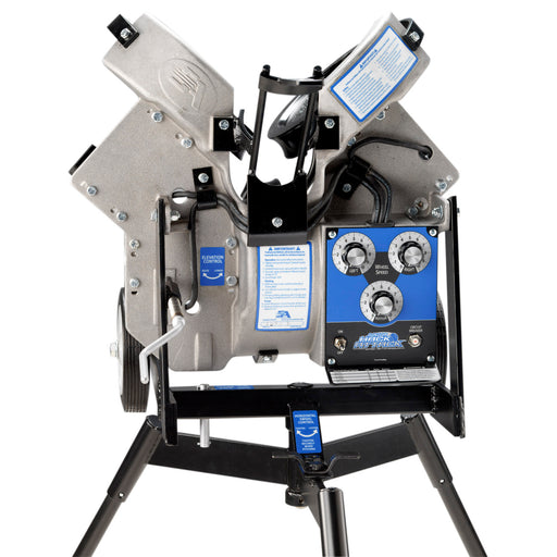 Sports Attack Junior Hack Attack baseball pitching machine, back view