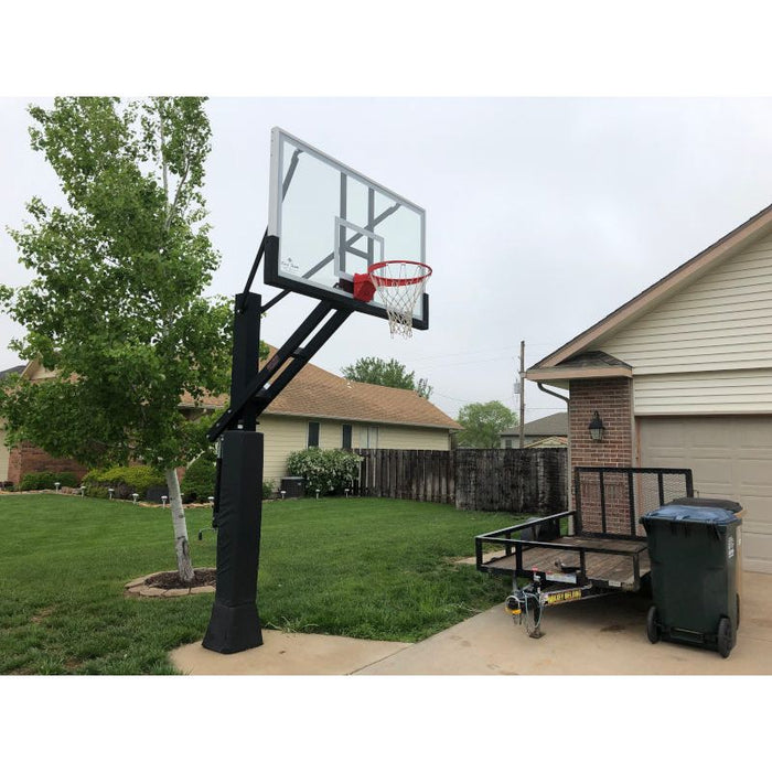 Stainless Olympian™ Adjustable Basketball Goal