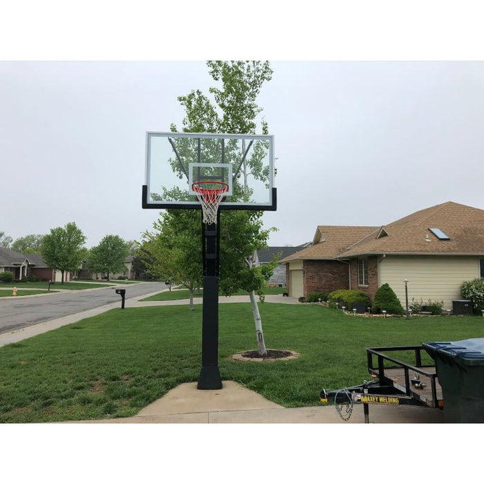 Stainless Olympian™ Adjustable Basketball Goal