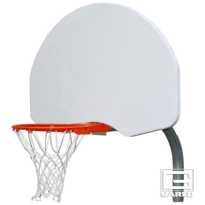 Gared Economy 3-1/2" O.D. Unbraced Rear-Mount Gooseneck Basketball Package - PK3515