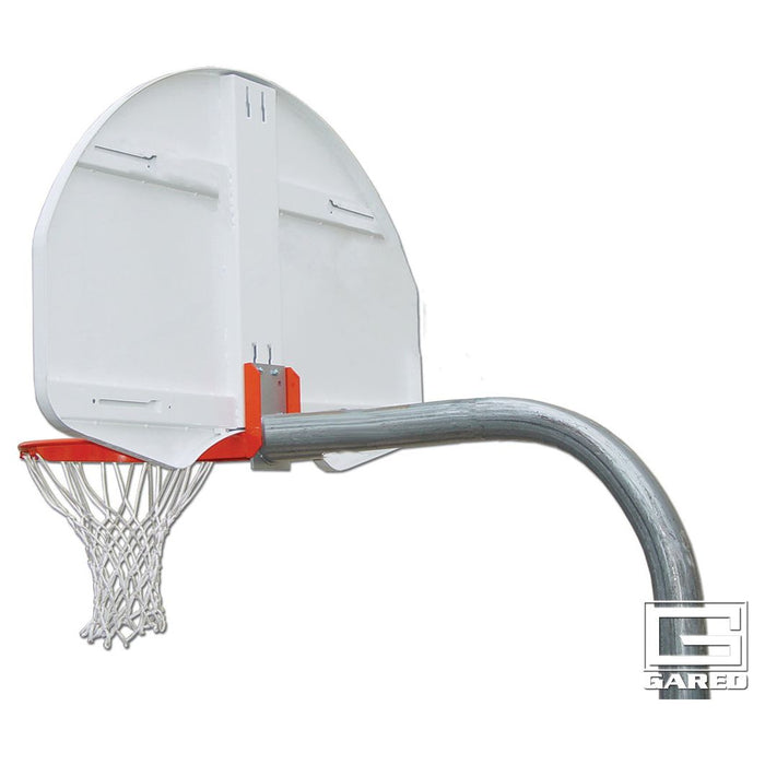 Gared Economy 3-1/2" O.D. Unbraced Rear-Mount Gooseneck Basketball Package - PK3515