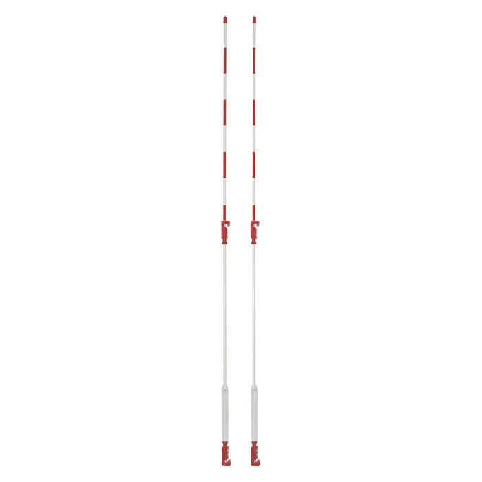 Jaypro FeatherLite Volleyball System – 3-1/2 in. Uprights for 3 in. Floor Sleeve – NFHS, NCAA, USVBA