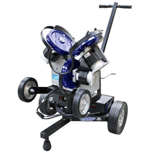 Sports Attack Junior Fungo Kart SB Machine Combo, DC, Junior Hack Attack Softball + Rolling Cart