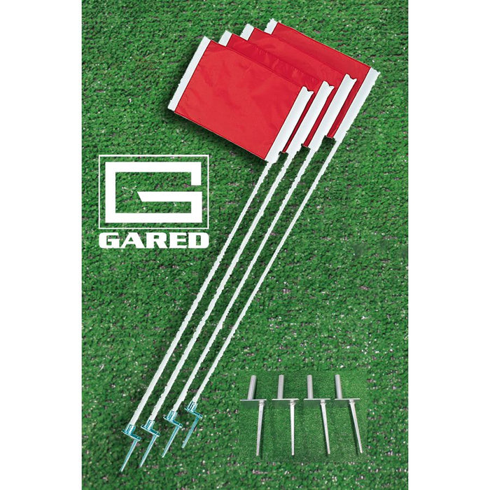 Gared Soccer Goal Corner Flag Set – Steel & Vinyl – Red – SKU: SGCF