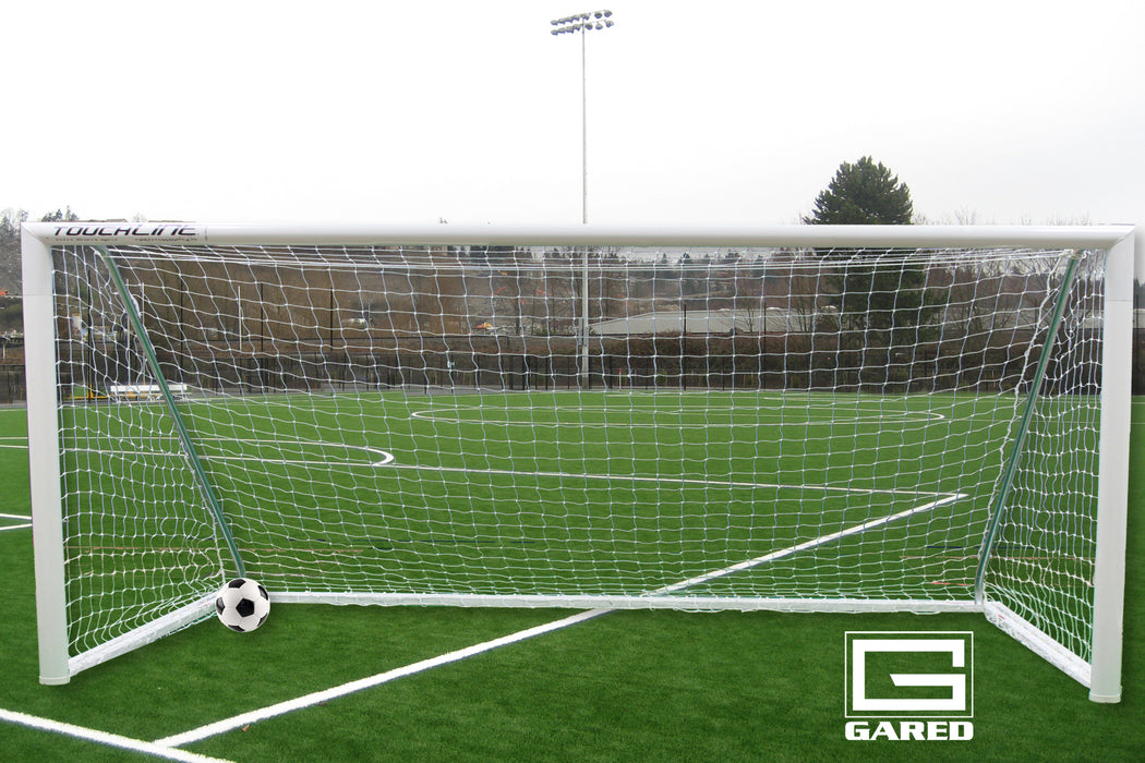 Gared Touchline Striker Round Aluminum Soccer Goal (8' x 24') – SGRD824SPT