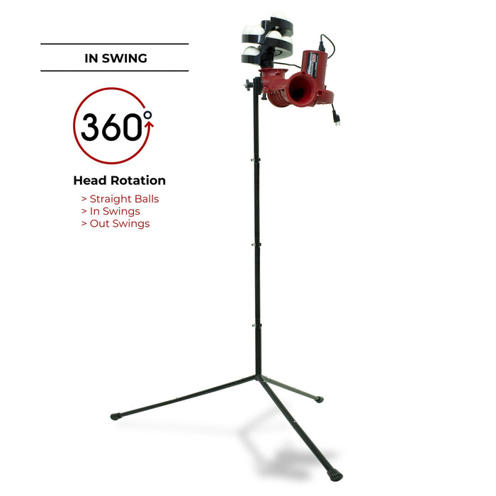 Heater Sports Slider Lite 360 Cricket Ball Bowling Machine - 110 Volt, Variable Speed, Auto Feeder - SKU: SL129CM110V