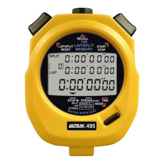 ULTRAK 495 - 100 DUAL SPLIT MEMORY STOPWATCH