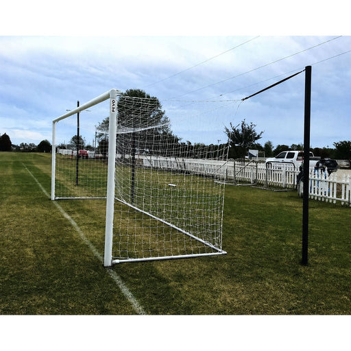 PEVO World Cup Series soccer goal installed on a field