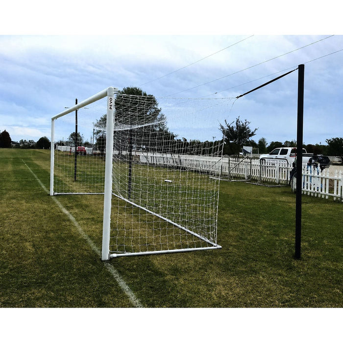 PEVO World Cup Series soccer goal installed on a field