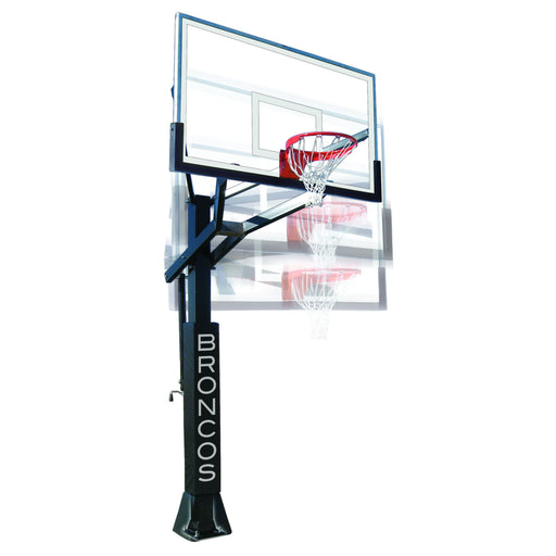 First Team PowerHouse™ 6 In-Ground Adjustable Basketball Goal – 6” Steel Post & EZ Crank System
