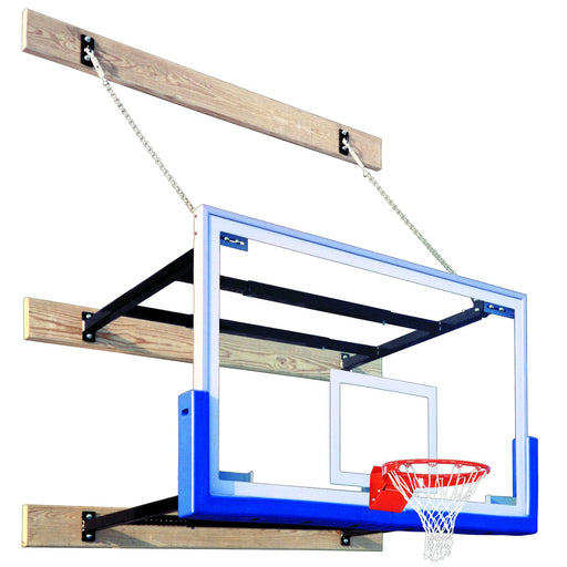 First Team Wall Mount Basketball Goal – Adjustable 48"–72" Extension