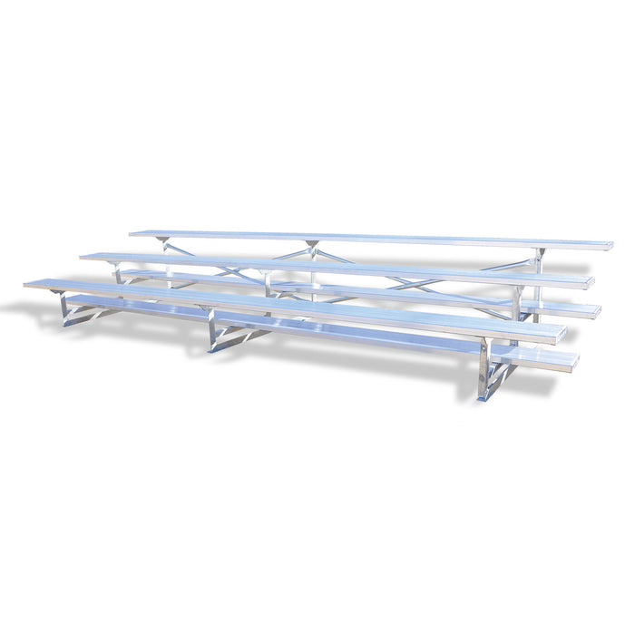 Bleacher - 15 ft. (3 Row - Single Foot Plank) - Standard, Outdoor