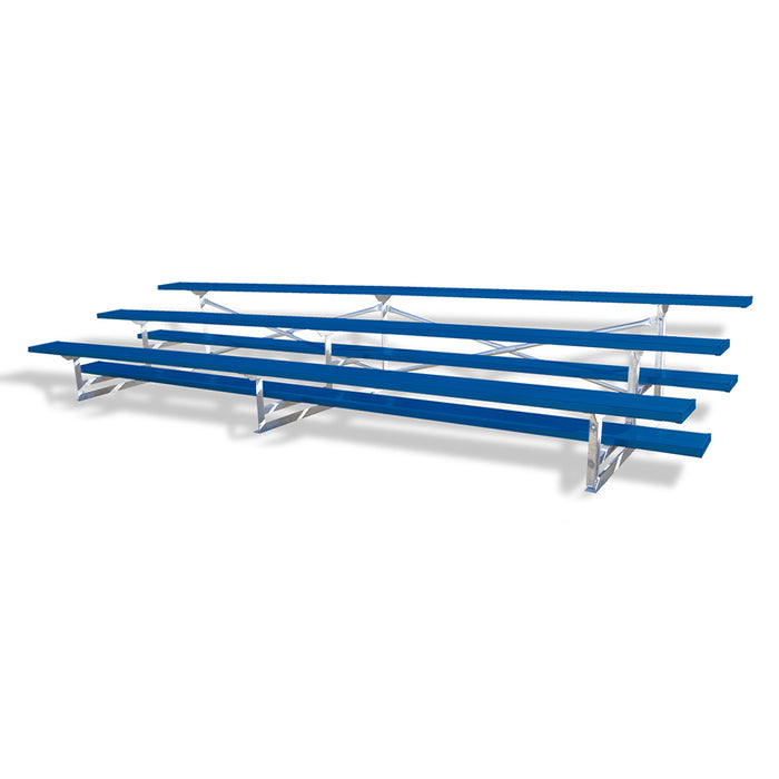 Bleacher - 15 ft. (3 Row - Single Foot Plank) - All Aluminum (Powder Coated)