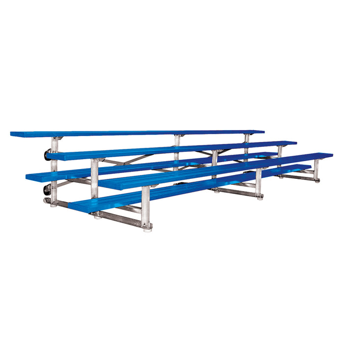 Bleacher - 15 ft. (3 Row - Single Foot Plank) - Tip & Roll (Powder Coated)