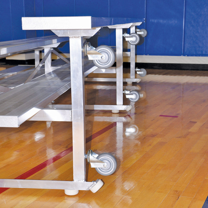 Bleacher - 7-1/2 ft. (4 Row - Single Foot Plank) - Tip & Roll