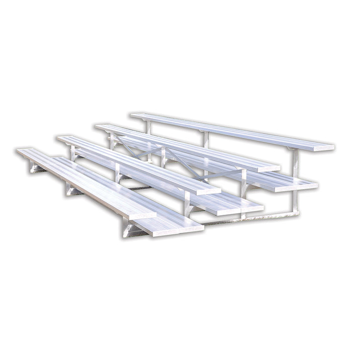 Bleacher - 15 ft. (4 Row - Double Foot Plank) - All Aluminum