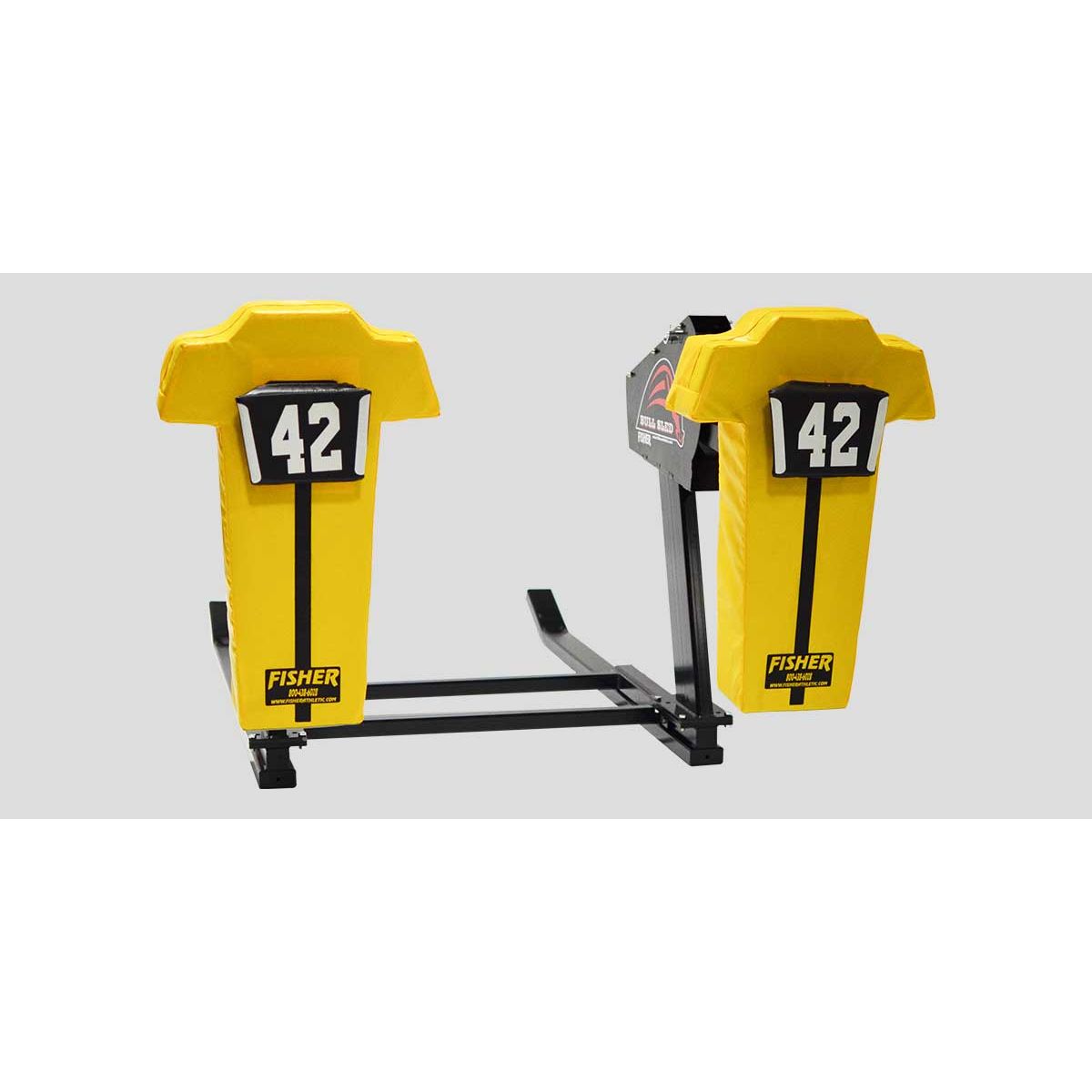 Fisher Athletics 7-Man Bull Football Sled with Interchangeable Pads ...
