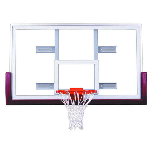 First Team FT240 Competition Glass Basketball Backboard - 42" x 72" Tempered Glass, Built-in Goal Leveling, Pre-Drilled for Padding
