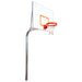First Team RuffNeck™ Fixed Height Basketball Goal - 4 1/2” O.D. Schedule 40 Steel Post, 48" Extension, Nose-Cone Mounting Design