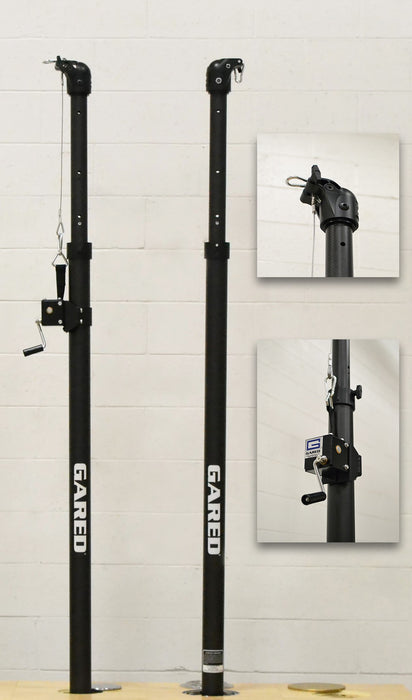 Gared Carbon Flare™ 3” Telescopic One-Court Volleyball System – Carbon Fiber – 5300