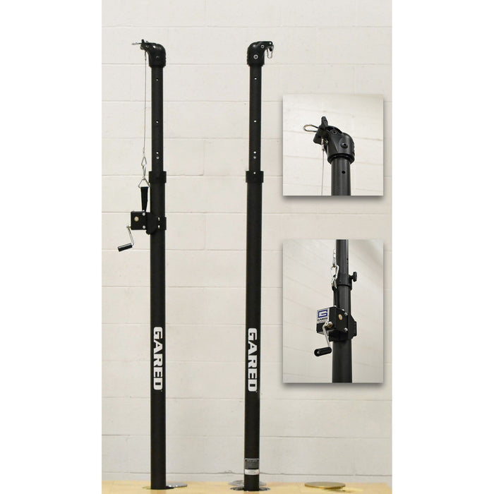 Gared Carbon Flare™ 3” Telescopic One-Court Volleyball System – Carbon Fiber – 5300