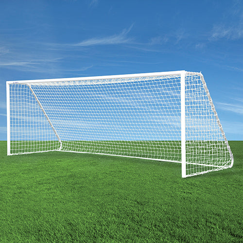 Jaypro Soccer Goal Replacement Nets – Club Soccer Goal (7 ft. H x 21 ft. W x 3 ft. B x 8 ft. D, 4 in. Sq. 3mm Twist, White) – SKU: SCN-21