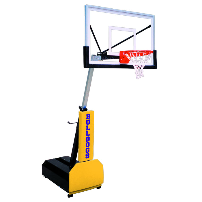 First Team Fury™ Portable Basketball Goal – Adjustable Acrylic/Glass Backboard