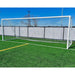 PEVO Channel Series 8x24 soccer goal on a turf field, front view