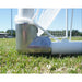 PEVO Channel Series soccer goal base corner detail