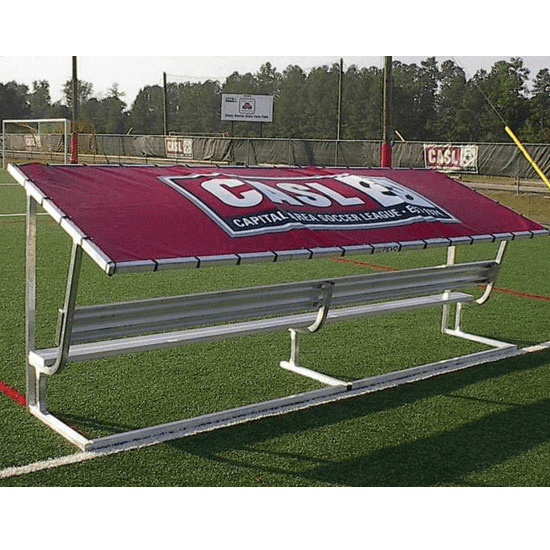 PEVO covered team bench