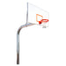 First Team Tyrant™ Fixed Height Basketball Goal - 6 5/8” O.D. Schedule 40 Galvanized Post, 72" Extension, Nose-Cone Mounting