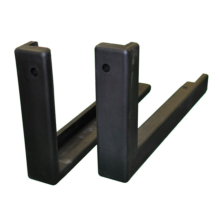 Edge Padding - Bolt-On (L shaped for I/O Wood/Acrylic Backboards) - Safe-Pro (48 in. Wide Backboard) (Black)