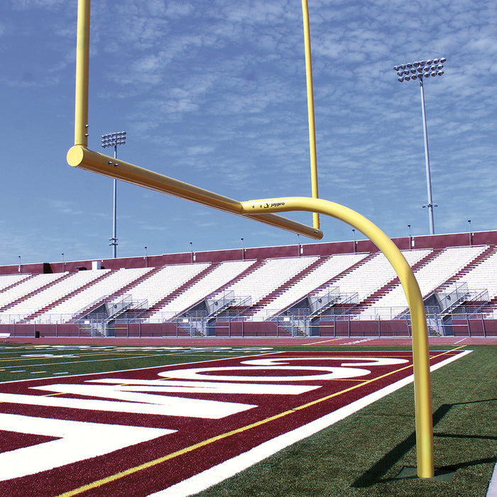 Football Goal Posts - 6-5/8 in. Pole | 6 ft. Offset | 20 ft. Uprights | 18 ft.-6 in. Wide [C] | Leveling Plate - Max-1